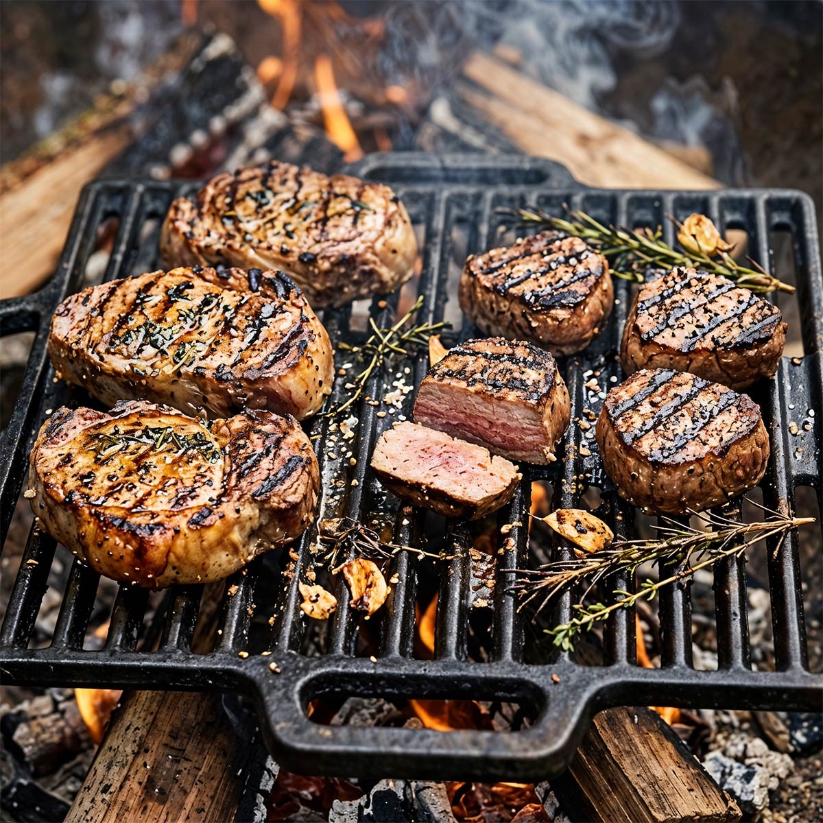 Wildschwein grillen: Steaks & Medaillons